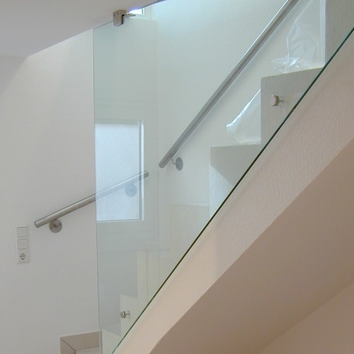 Glaswand Treppenaufgang